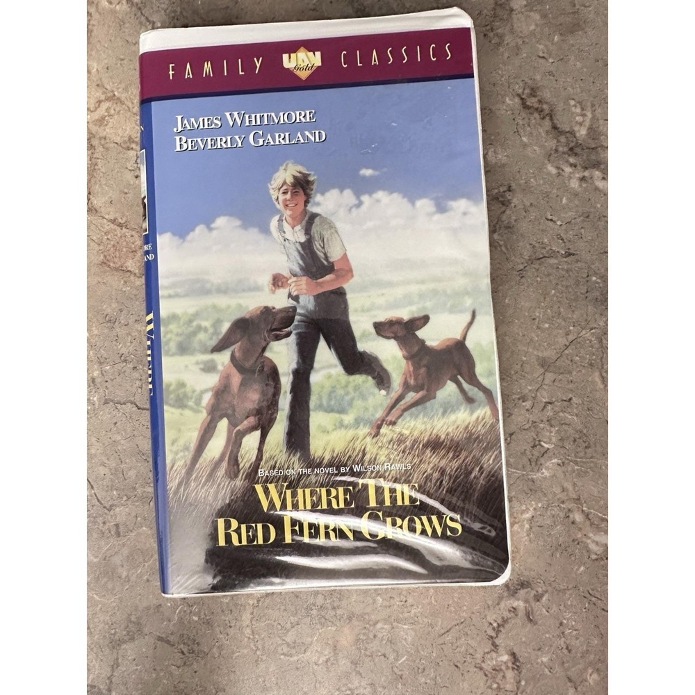 Where The Red Fern Grows VHS 1995 UAV Gold Family Classics James Whitmore Drama